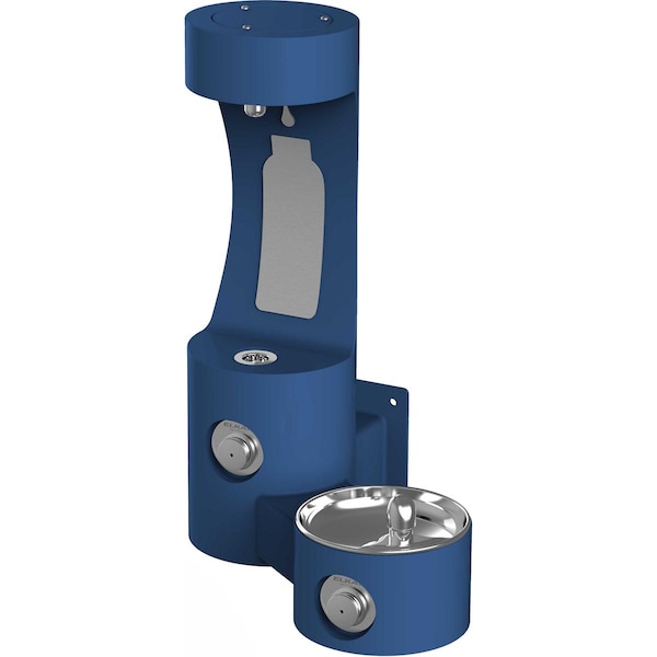 Elkay Elkay Outdoor Lk4408 Wall Mount Fountain & Bottle Filler Blue LK4408BFBLU - main
